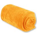 Mikrofaser Decke hellorange - marigold 70x100cm