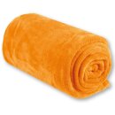 Mikrofaser Decke orange - apricot 70x100cm