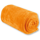 Mikrofaser Decke orange - apricot 210x280cm
