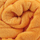 Mikrofaser Decke orange - apricot 210x280cm