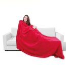 Mikrofaser Decke rot - salsa 220x240cm