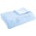Mikrofaser Decke blau - babyblau 220x240cm