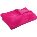 Mikrofaser Decke pink - fuchsia 130x170cm