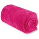 Mikrofaser Decke pink - fuchsia 130x170cm