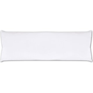 Seitenschläfer Kissenhülle ca. 40x120cm weiß - schneeweiß