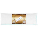 Seitenschläfer Kissenhülle ca. 40x120cm + Füllkissen / beige - creme