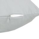 Seitenschläfer Kissenhülle ca. 40x120cm + Füllkissen / hellgrau - silbergrau