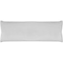 Seitenschläfer Kissenhülle ca. 40x120cm + Füllkissen / hellgrau - silbergrau