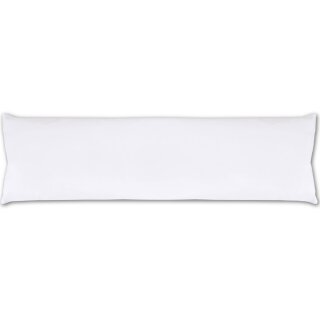 Seitenschläfer Kissenhülle ca. 40x140cm weiß - schneeweiß