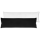 Seitenschläfer Kissenhülle ca. 40x140cm + Füllkissen / schwarz - jet black