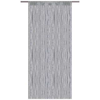 Fadenvorhang Metallic-Streifen anthrazit - dunkelgrau ca. 90 x 250cm