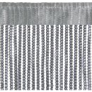 Fadenvorhang in Metallic-Optik mit Stangendurchzug Anthrazit 90x250cm