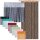 Fadenvorhang Metallic-Streifen anthrazit - dunkelgrau ca. 90 x 250cm