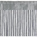 Fadenvorhang in Metallic-Optik mit Stangendurchzug Anthrazit 90x200cm