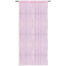 Fadenvorhang in Metallic-Optik mit Stangendurchzug Rosa...