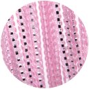 Fadenvorhang in Metallic-Optik mit Stangendurchzug Rosa 90x200cm