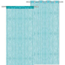 Fadenvorhang Metall-Optik 140 x 250cm mit  Ösen, türkis - ozeanblau