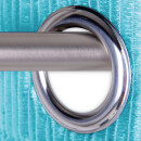 Fadenvorhang Metall-Optik 140 x 250cm mit  Ösen, türkis - ozeanblau