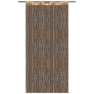 Fadenvorhang Metall-Optik 140 x 250cm mit  Stangendurchzug, gold - gelbgold
