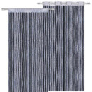 Fadenvorhang Metall-Optik 140 x 250cm mit  Stangendurchzug, silber - hellgrau