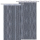Fadenvorhang Metall-Optik 140 x 250 cm mit  Stangendurchzug, silber - hellgrau