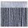 Fadenvorhang Metall-Optik 140 x 250cm mit  Stangendurchzug, silber - hellgrau