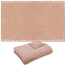 Tierdecke Katzendecke Mikrofaser ca. 60x80cm beige - hellbraun