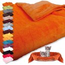 Tierdecke Katzendecke Mikrofaser ca. 70x100cm schwarz - black
