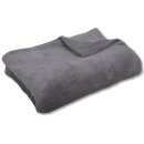 Tierdecke Katzendecke Mikrofaser ca. 90x140cm steingrau - anthrazit