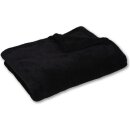 Tierdecke Katzendecke Mikrofaser ca. 90x140cm schwarz - black