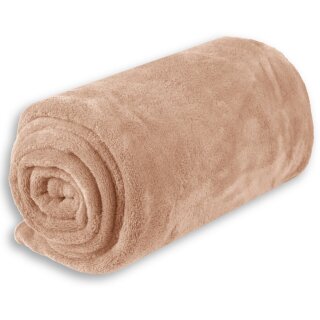 Babydecke Mikrofaser Bestcount 70x100 cm beige - hellbraun