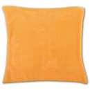 Kissenhülle "Kuschel" ca. 60x60cm hellorange - marigold mit Füllung