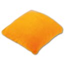 Kissenhülle "Kuschel" ca. 60x60cm hellorange - marigold mit Füllung