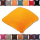 Kissenhülle "Kuschel" ca. 60x60cm hellorange - marigold mit Füllung