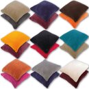 Kissenhülle "Kuschel" ca. 60x60cm blau - babyblau mit Füllung