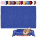 Haustierdecke - Kuscheldecke für Hunde blau - royalblau 60x80cm