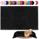 Haustierdecke - Kuscheldecke für Hunde schwarz - jetblack 70x100cm