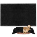Haustierdecke - Kuscheldecke für Hunde schwarz - jetblack 70x100cm