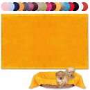 Haustierdecke - Kuscheldecke für Hunde hellorange - marigold 80x120cm