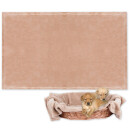 Haustierdecke - Kuscheldecke für Hunde sandbeige - creme 90x140cm