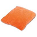 Kissenhülle "Kuschel" ca. 30x30cm orange - apricot mit Füllung