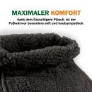 Fußwärmer ohne Strom Lammfloroptik Universalgröße Anthrazit