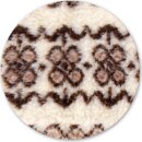 Tierdecke Lammflor creme - gemustert 70x100cm