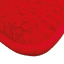 Tierdecke Lammflor rot - salsa 90x140cm