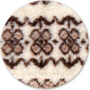 Tierdecke Lammflor creme - gemustert 90x140cm