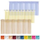 Bistrogardine Noella Stangendurchzug 160 x 60 weiß - reinweiß