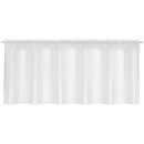 Bistrogardine Noella Stangendurchzug 160 x 60 weiß - reinweiß