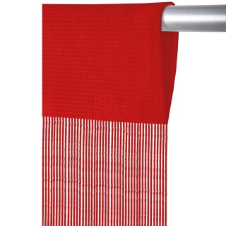 Fadenvorhang „Prince“ Stangendurchzug Rot 90x250 cm