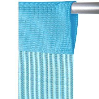 Fadenvorhang „Prince“ Stangendurchzug Hiimmelblau 90x250 cm