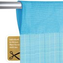 Fadenvorhang „Prince“ Stangendurchzug Hiimmelblau 90x250 cm